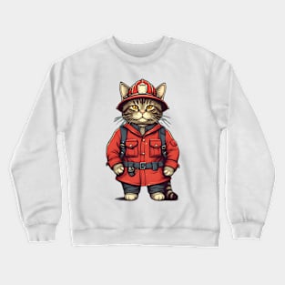 Whiskered Fire Guardian Crewneck Sweatshirt